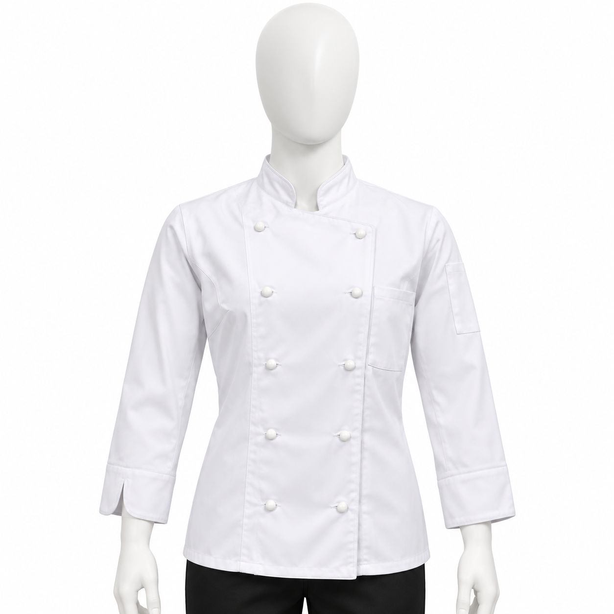 Chaqueta Chef Dama de Tela de Gabardina - Imagen 2