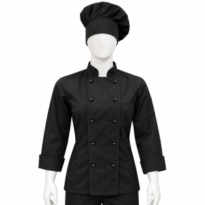 Chaqueta Chef Dama de Tela de Gabardina