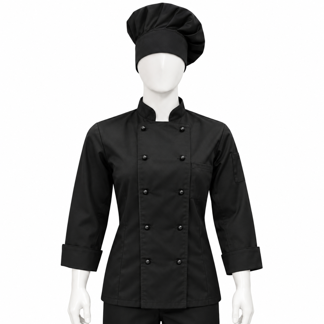Chaqueta Chef Dama de Tela de Gabardina